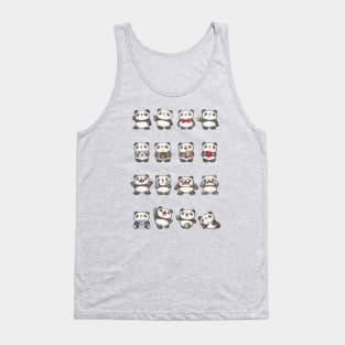 Various feeling of Panda Tank Top